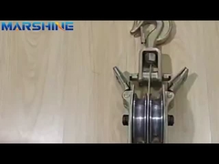 両側開口 50kn 容量 2シートを持つワイヤロープポリーブロック